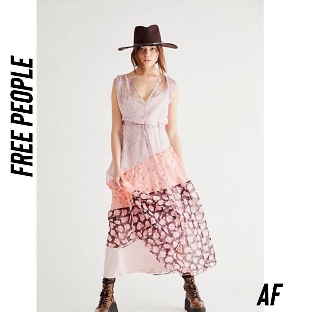 Free People By Eyea Soulsnatalie Maxi Dress Nwt New Xs/S